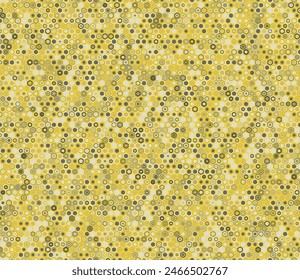 Seamless Hexagon Pattern. Geometric shapes of varied style and color. Small hexagon geometric shapes. Tileable pattern. Seamless background. Cool vector illustration.