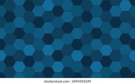 Seamless hexagon pattern. Medical technology background. Neon dots connected by lines.