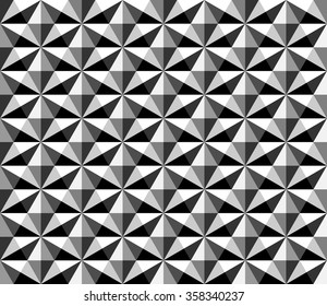 seamless hexagon pattern with monochrome.rhombus pattern