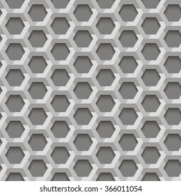 Seamless Hexagon Pattern. Vector Regular Texture
