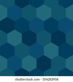 Seamless hexagon vector pattern