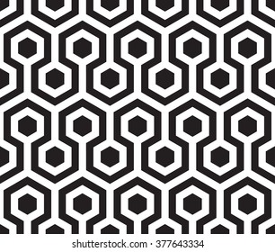 Seamless Hexagon Vector Pattern