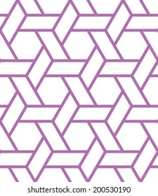 Seamless Hexagon Weave Background Pattern
