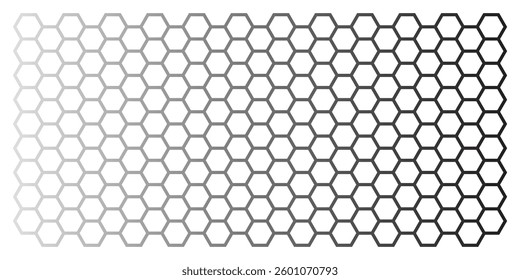 Seamless hexagonal grid pattern with a honeycomb texture on a white background. Ideal for speaker grilles, wallpapers, textiles, and graphic design.