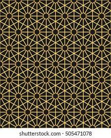 seamless  hexagonal outline grid pattern vector