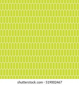 Seamless Hexagonal Pattern Background. Lime Green Pattern.