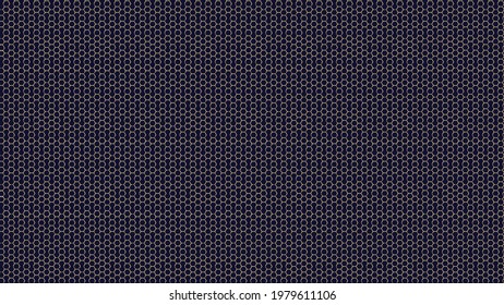 Seamless hexagonal pattern on blue background