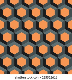 A seamless hexagonal style repeating pattern background