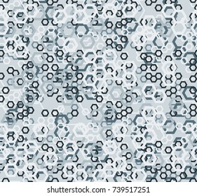 Seamless hexagons pattern in Blue Grey from the Material Design palette