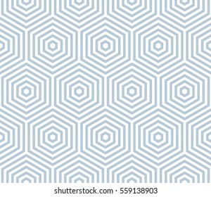 Seamless hexagons pattern. Geometric texture. Vector art.