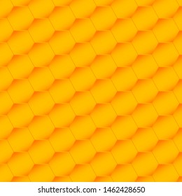 Seamless hexagons pattern. Honeycomb background from a bee hive. Vector illustration of geometric texture. Pattern for web, print, wallpaper, textile design, holiday decor