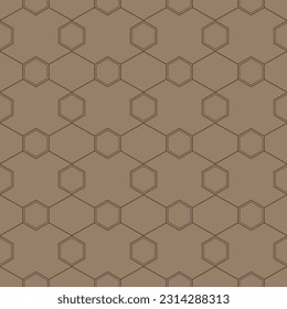 Seamless hexagons pattern. Saint Valentine wrapping paper. Seamless background.