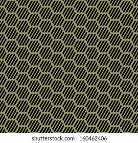 Seamless hexagons texture. Honeycomb repeatable pattern.  Vector art.