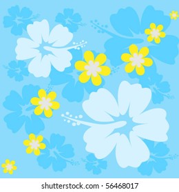 seamless Hibiscus flower Background