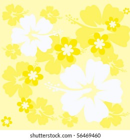 seamless Hibiscus flower Background