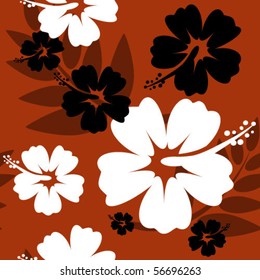 seamless Hibiscus flower Background