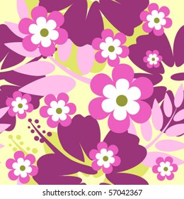 seamless Hibiscus flower Background