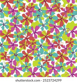 seamless hibiscus pattern which can be used for wallpaper, or patten on whatever you can imagine.