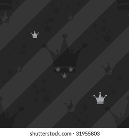 seamless hip hop crown pattern
