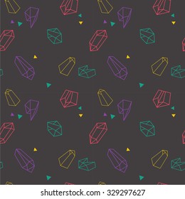 Seamless hipster pattern. fabric design. eps 10