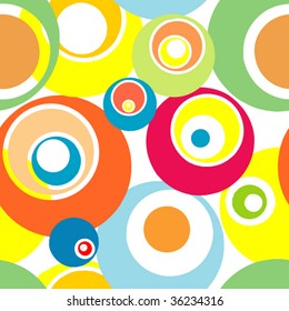Seamless holiday background from circles.