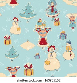 seamless holiday pattern
