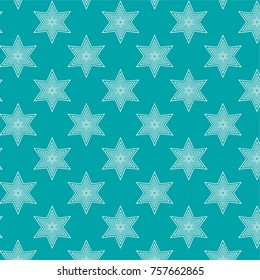 Seamless holiday stars pattern