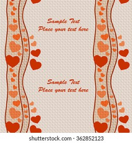 Seamless holiday theme pattern on Valentine's Day