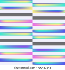 Seamless holographic pattern. Memphis geometric background. 80's, 90's colorful geometric texture. 