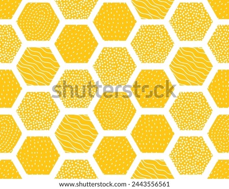 Seamless honey comb pattern. Can be used in textile industry, paper, background, scrapbooking.