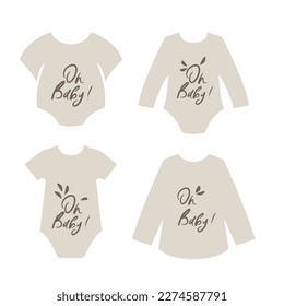 Patrón de miel sin soldadura e ilustración de letras Oh cariño. El pijama de diseño para bebés, el fondo de la ropa y la decoración de las habitaciones.