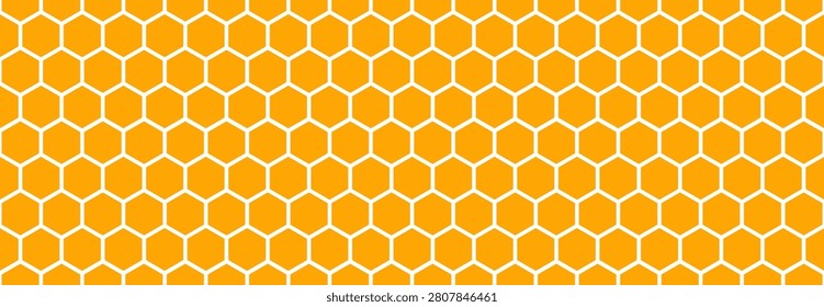 Seamless Honeycomb Pattern Background in Vibrant Yellow and White for Modern Graphic Design Projects and Honey Bee Themed Branding Materials.