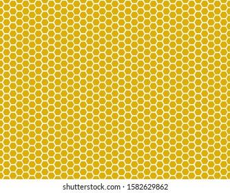 Seamless Honeycomb Pattern. Endless Hexagon Background.