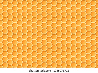 Seamless Honeycomb Pattern. flat style. isolated on white background