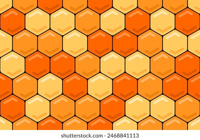 Seamless Honeycomb Pattern. Geometry pattern hexagon. Flat style