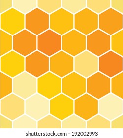 Seamless honeycomb pattern. Vector background.