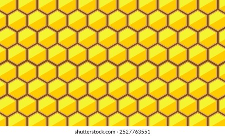 Seamless Honeycomb Pattern Vector Background
