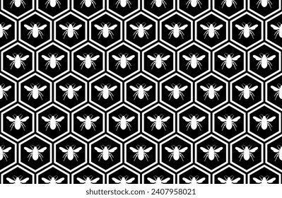 Motivos de forma de Honeycomb sin soldadura Patrón, Forma de colmena o de casa de abejas, puede utilizarse para la decoración, ordenación, patrón de alfombras, moda, tela, textiles, mosaico, mosaico, papel de escritorio, cubierta de envolver, fondo, etc.