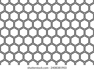 Seamless Honeycomb Shape Motifs Pattern, Beehive or Bee House Form, can use for Decoration, Ornate, Carpet Pattern, Fashion, Fabric, Textile, Tile, Mosaic, Wallpaper, Wrapping Cover, Background, etc.
