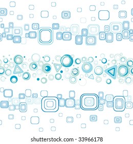 Seamless horizon background from geometric figures.
