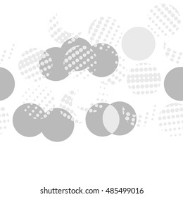 Seamless horizontal  abstract   circles  pattern .