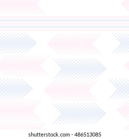 Seamless horizontal arrows  pattern with stripes .