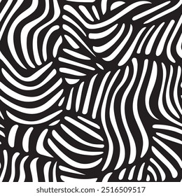 Banner horizontal e contínuo com linhas em negrito e rabiscar