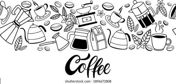 Banner horizontal impecable para el diseño de menús, cafés y tiendas.