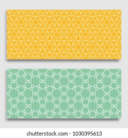 Seamless horizontal borders with repeating line texture. Geometric seamless lace patterns collection for banners, greeting cards or birthday invitations. Ethnic arabic, indian, turkish ornament