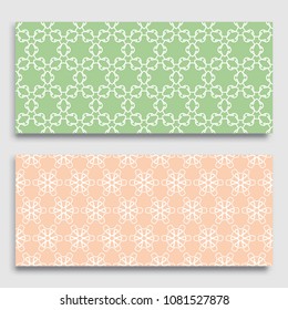 Seamless horizontal borders with repeating line texture. Geometric seamless lace patterns collection for banners, greeting cards or birthday invitations. Ethnic arabic, indian, turkish ornament