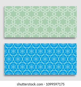 Seamless horizontal borders with repeating line texture. Geometric seamless lace patterns collection for banners, greeting cards or birthday invitations. Ethnic arabic, indian, turkish ornament