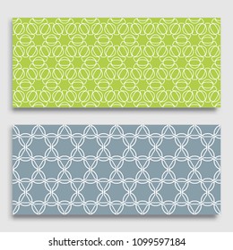 Seamless horizontal borders with repeating line texture. Geometric seamless lace patterns collection for banners, greeting cards or birthday invitations. Ethnic arabic, indian, turkish ornament