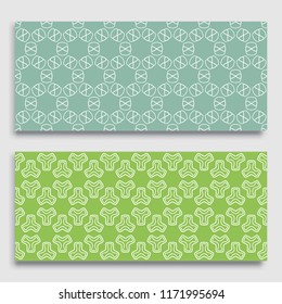 Seamless horizontal borders with repeating line texture. Geometric seamless lace patterns collection for banners, greeting cards or birthday invitations. Ethnic arabic, indian, turkish ornament