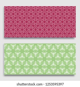 Seamless horizontal borders with repeating line texture. Geometric seamless lace patterns collection for banners, greeting cards or birthday invitations. Ethnic arabic, indian, turkish ornament